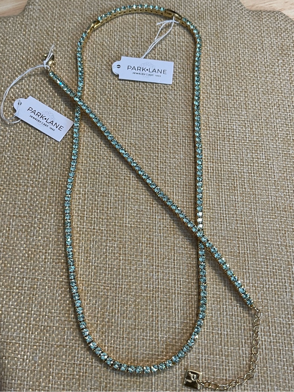 Park Lane Seafoam Eternity Necklace and Bracelet Set